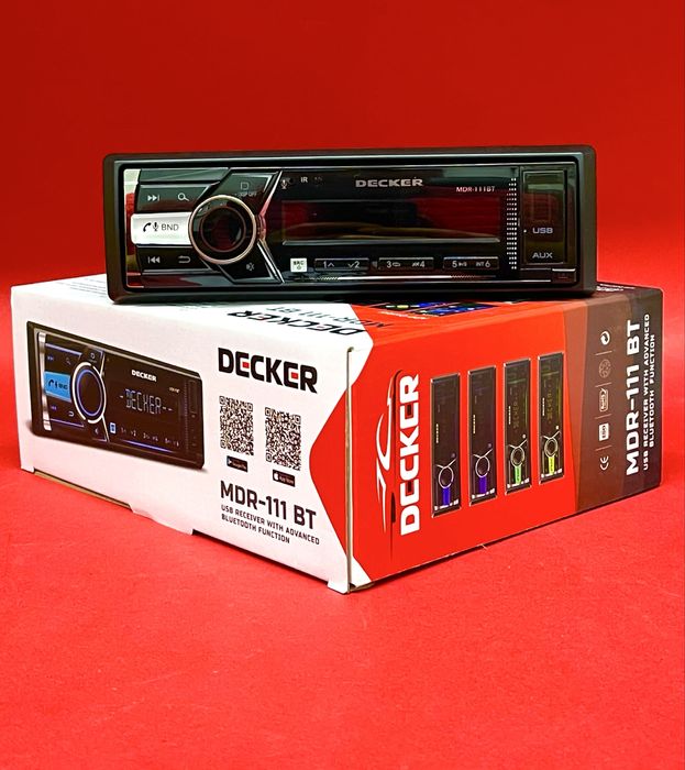 Магнітола в автомобіль Decker MDR-111  BT (1 DIN, Bluetooth)