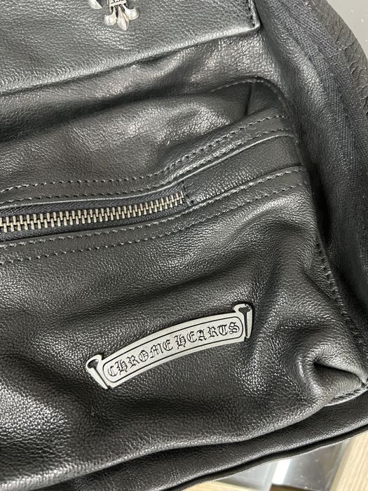Стильная кожаная мужская сумка Chrome Hearts