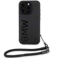 Etui Bmw Signature Leather Wordmark Cord Na Iphone 15 Pro Max - Czarne