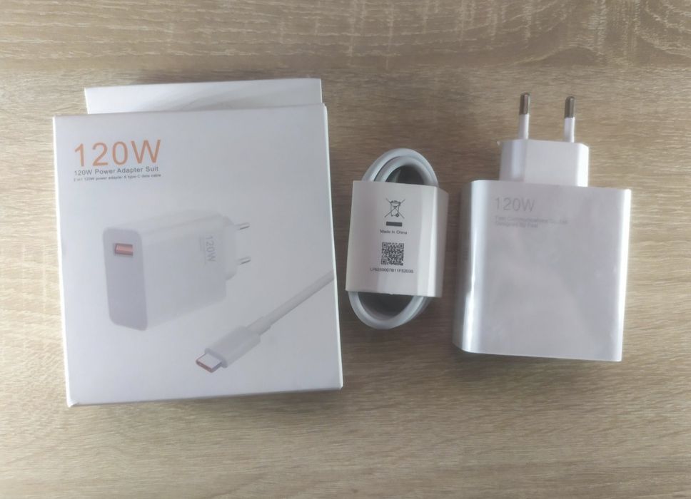 Зарядний пристрій 120W з Type-C кабелем і швидкою зарядкою 9172