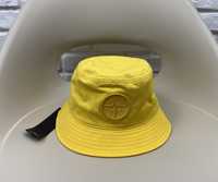 Nowa Czapka Męska Kapelusz Stone Island Cotton Bucket Hat Big Logo L