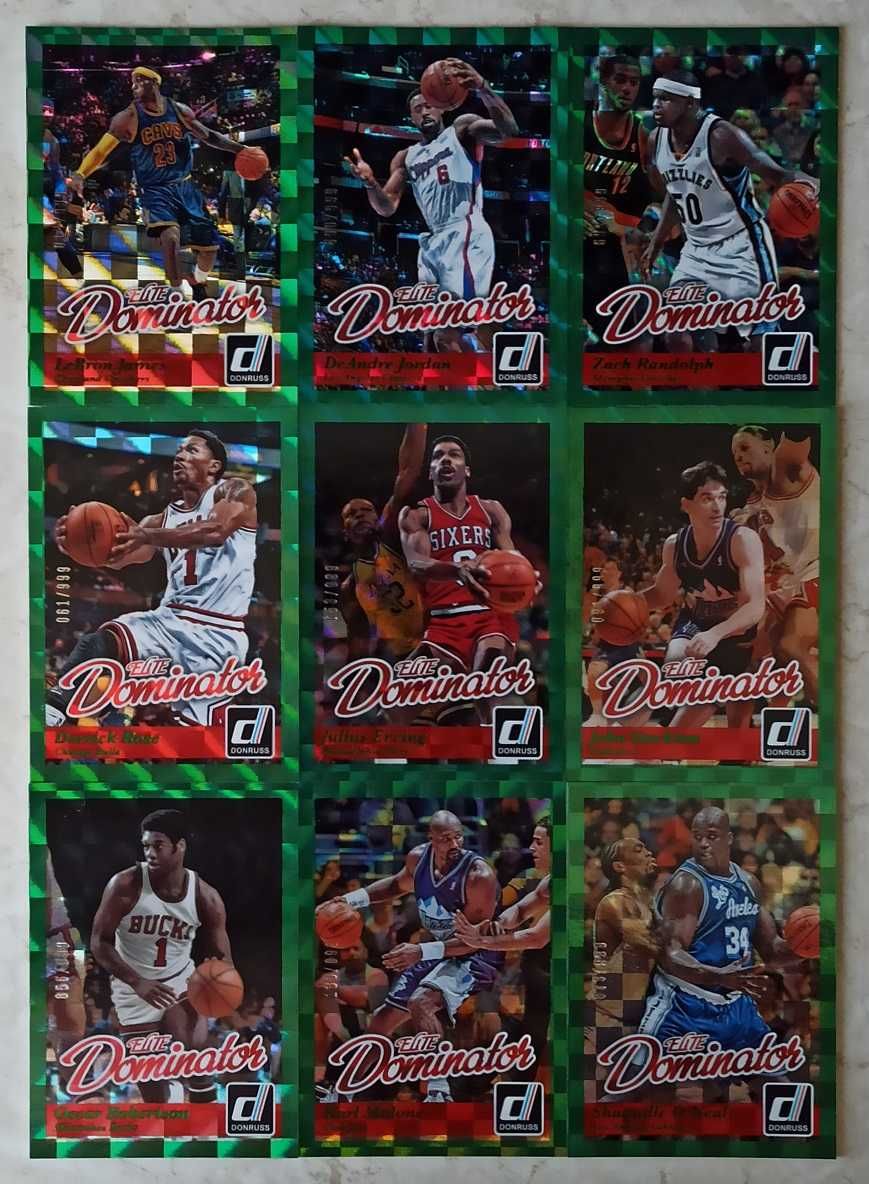 Panini Donruss 2014-15 Elite Dominator Kompletny Set 50 Kart NBA /999