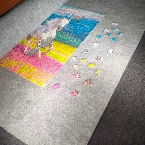 filcowa mata do układania puzzli od 500 do 6000 elementów 120 x 170 cm