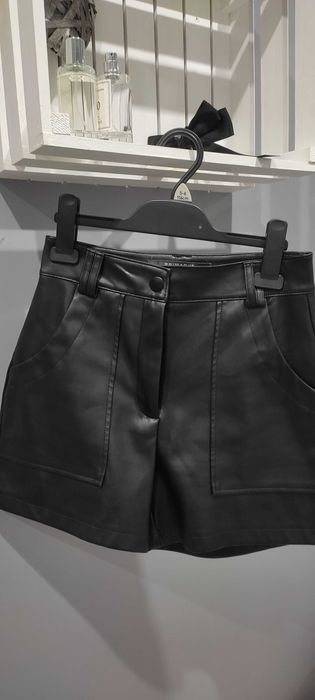 Szorty krótkie spodenki eko skóra Primark r36