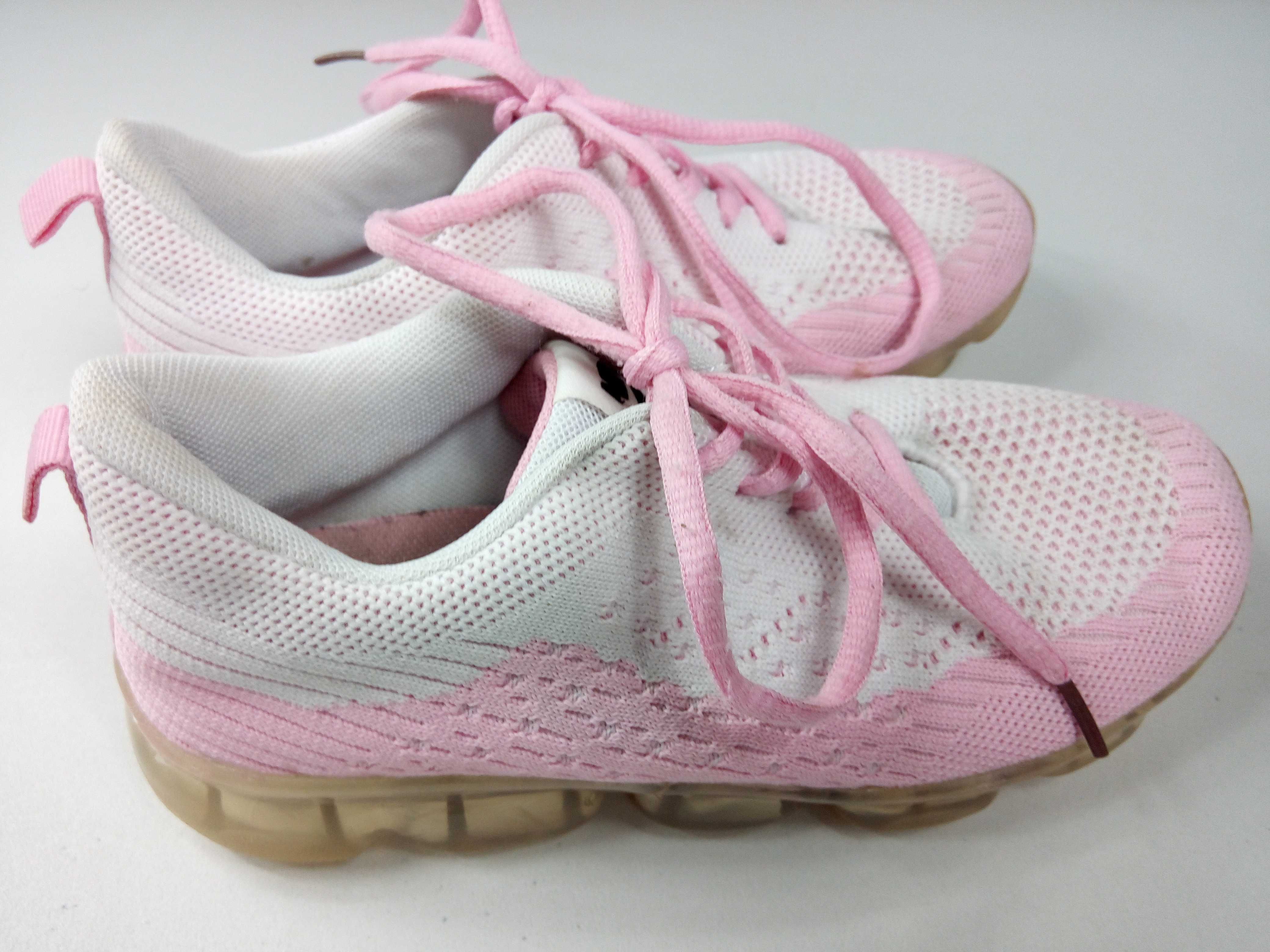 sneakers mesh różowe białe siatka r. 35 BDB poduszki air