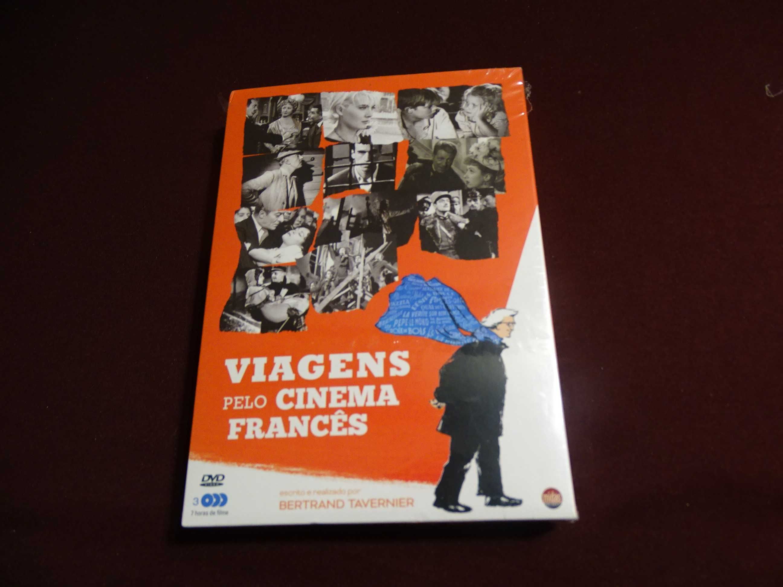 DVD box-Viagens pelo Cinema Francês-Bertrand Tavernier-Edição 3 discos