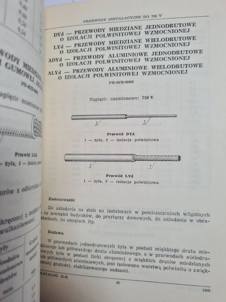 Przewody elektroenergetyczne - Książka / katalog