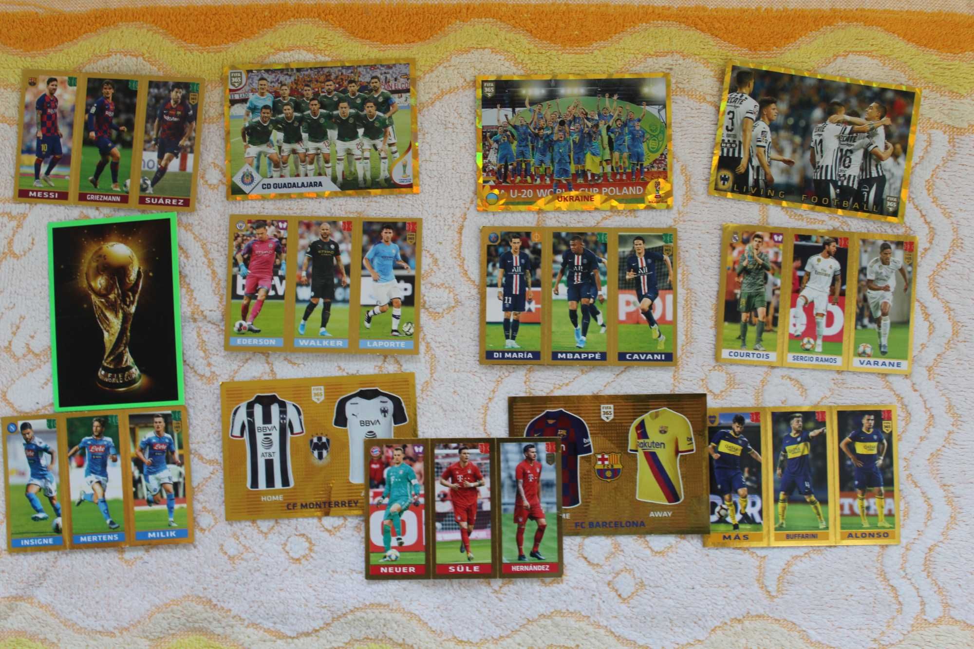 Naklejki z piłkarzami edycji  FIFA 365, The Golden World Football