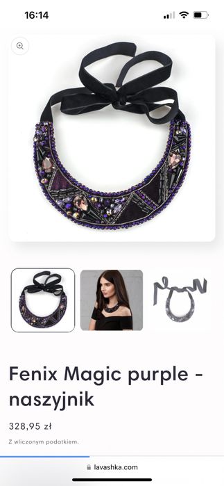 Fenix magic purple naszyjnik