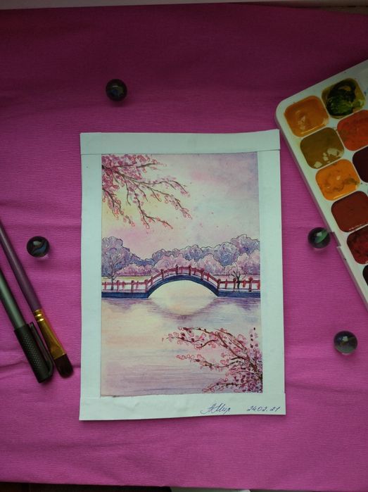 Акварельные скетчи и открытки