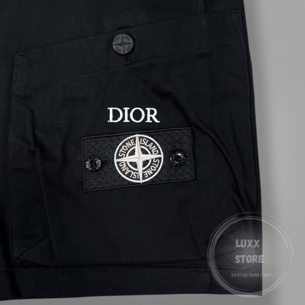 Шорти карго Dior x Stone Island (stoneisland, стон, стонайленд)