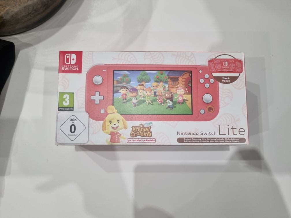 Nowa Konsola NINTENDO Switch Lite+Animal Crossing+gra POKEMON Scarlet