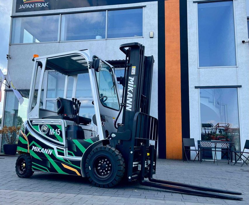 Wózek Widłowy Elektryczny 1,5T MIKANN, Maszt 4.5m,Triplex, Japan Trak