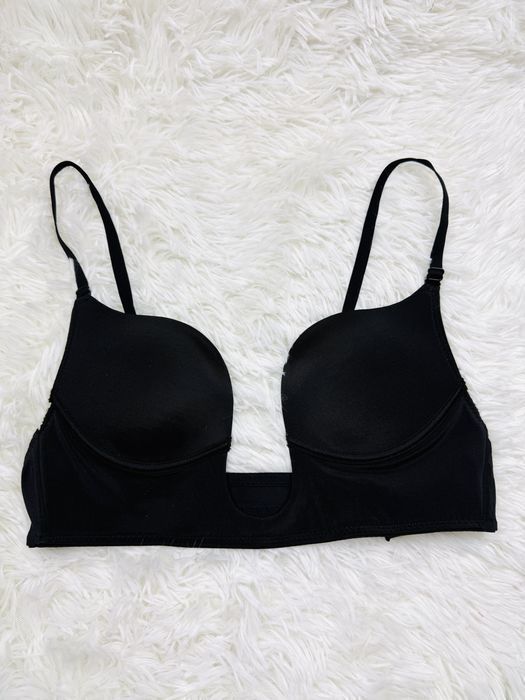 Biustonosz push-up 80B czarny