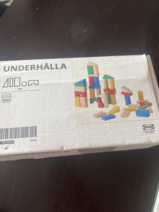 Blocos de madeira 40 peças > 18 meses