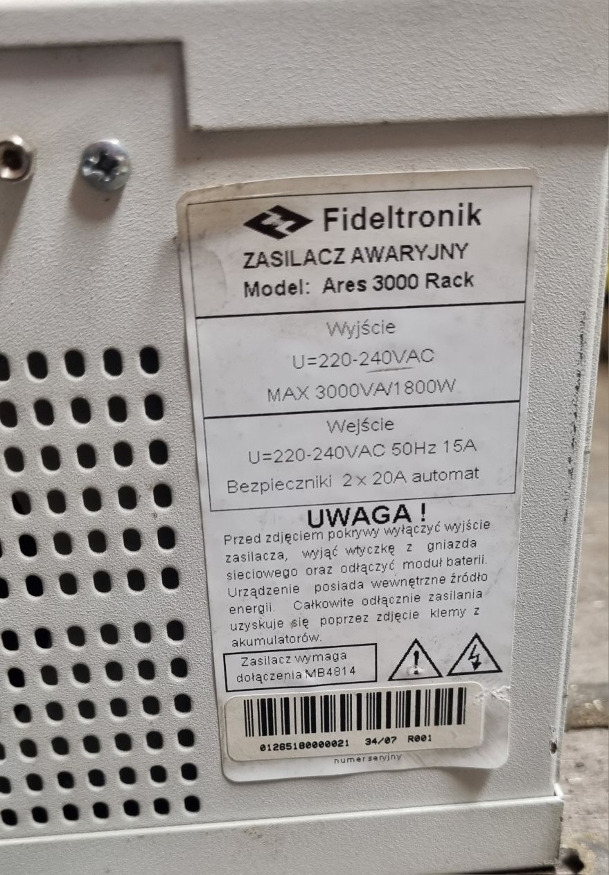 Fideltronik ares 3000 Rack