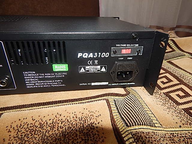 Продам потужний підсилювач Poly-pro PQA3100 19-lnch Rack mount 3100-Wa