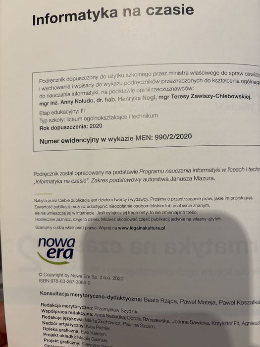 Informatyka na czasie 2 zakres podstawowy