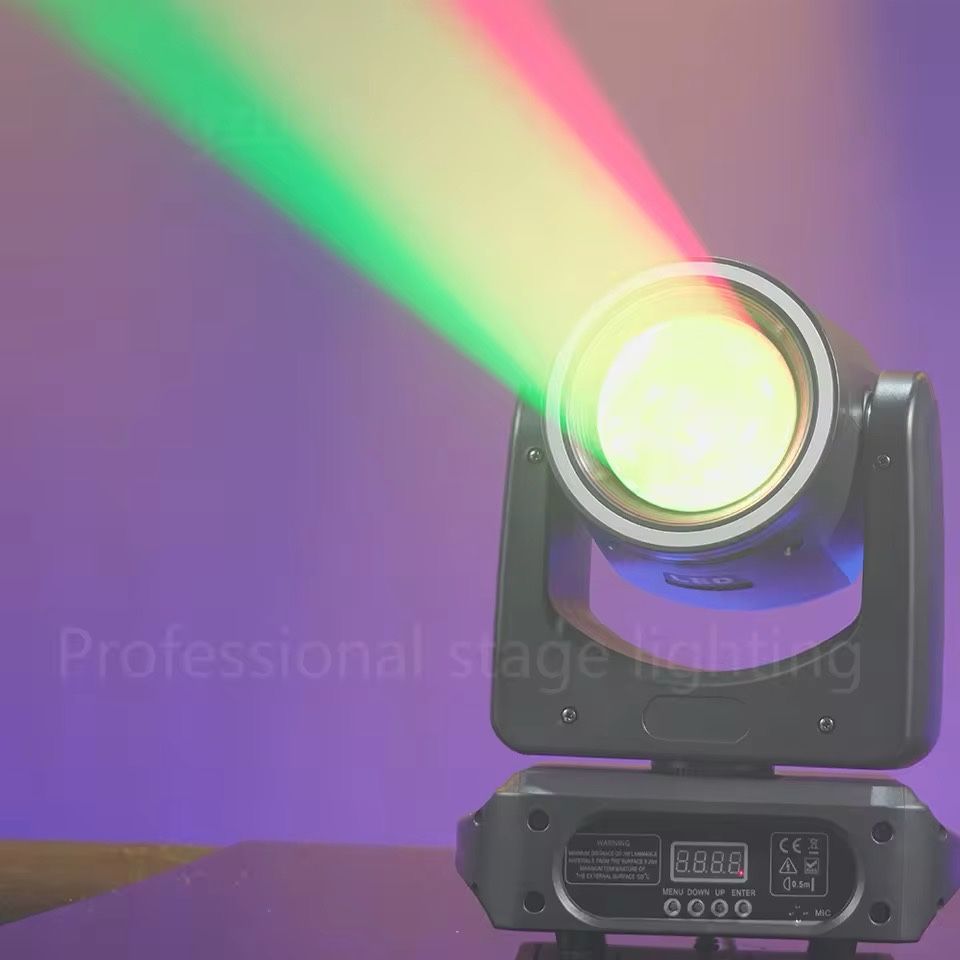 Głowa ruchoma 120w RGBW 7 kolorów Ring LED Beam Nowa! DMX, Auto, Sound