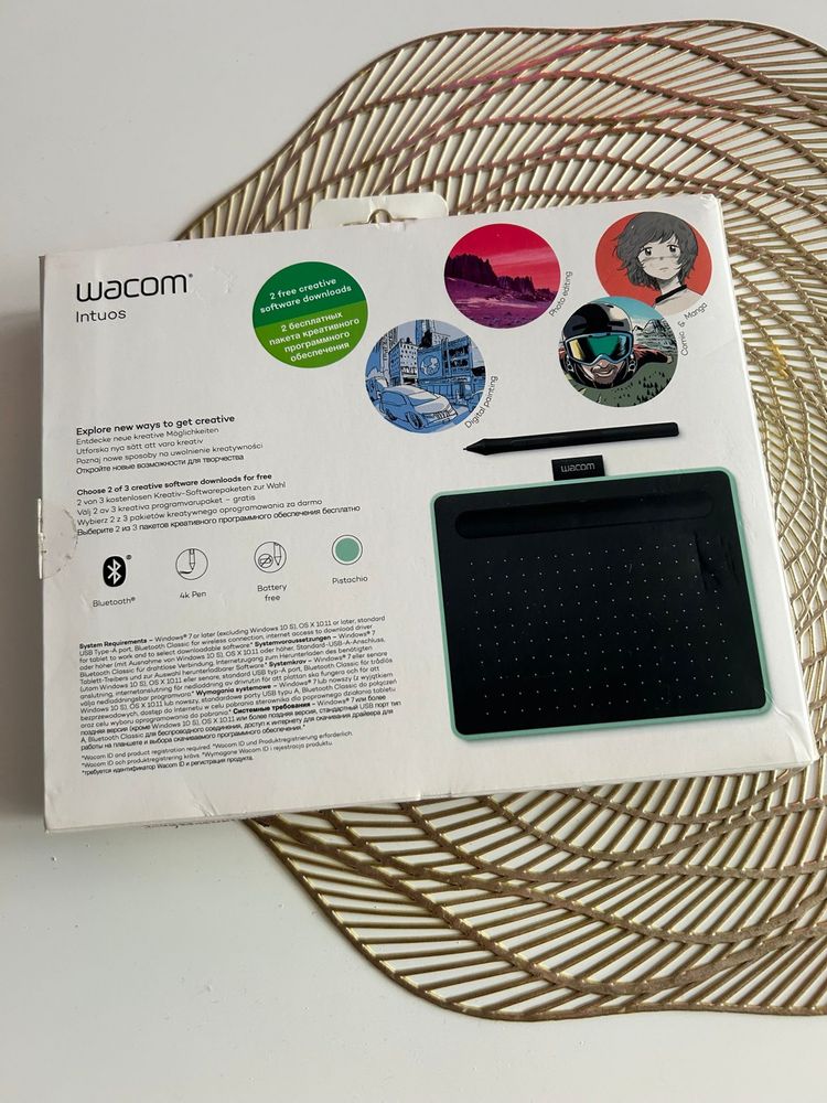 Tablet graficzny WACOM Intuos S (CTL-4100WLE-N)