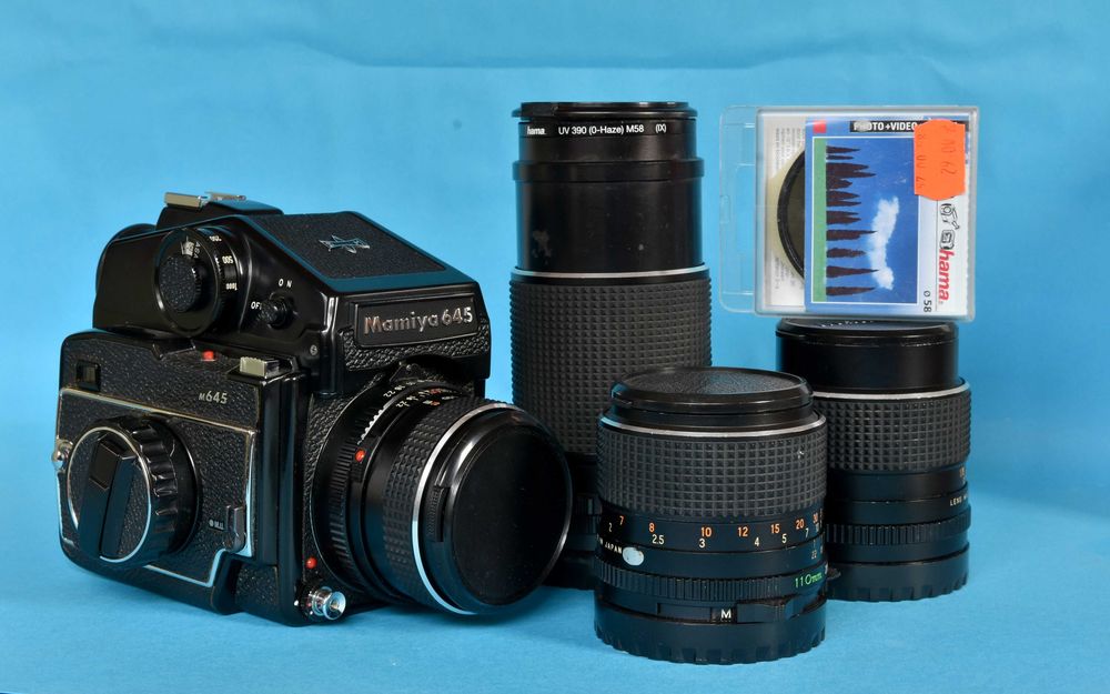 Mamiya M645 + 4 obiektywy