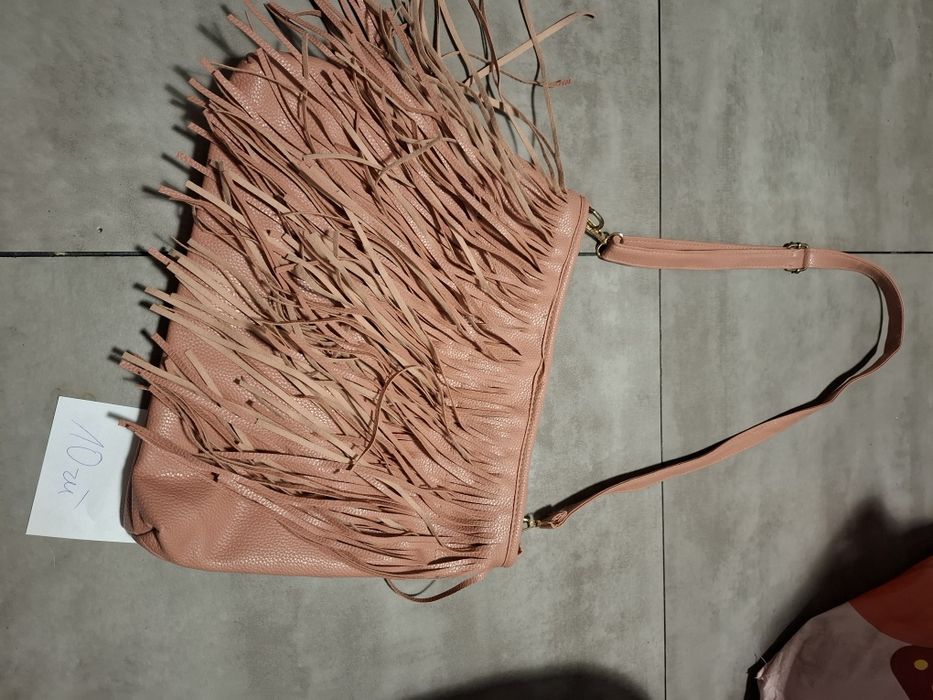 Torebka pudrowy róż