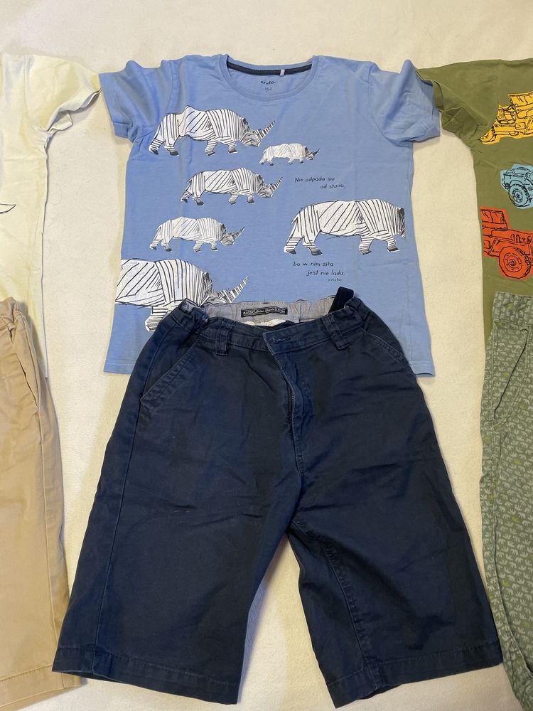 Zestaw na lato dla chłopca koszulki spodenki szorty 152 H&M Zara endo