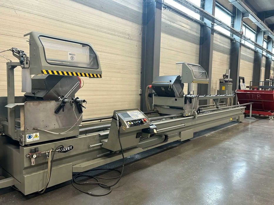 Maquina corte aluminio 2 cabeças emmegi
