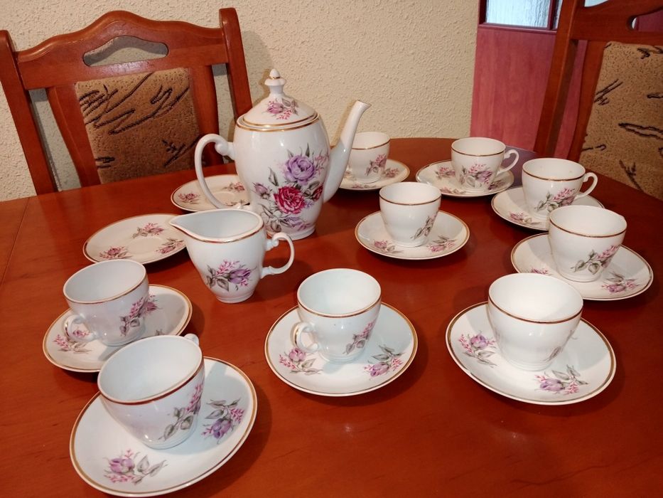 Serwis Włocławek porcelana róże