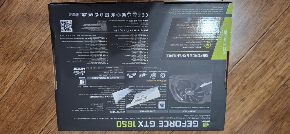 Karta graficzna MSI AERO GTX 1650 4GB