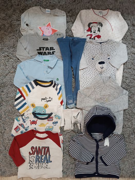 Paczka ubranek dla chłopca rozm 74 58sztuk