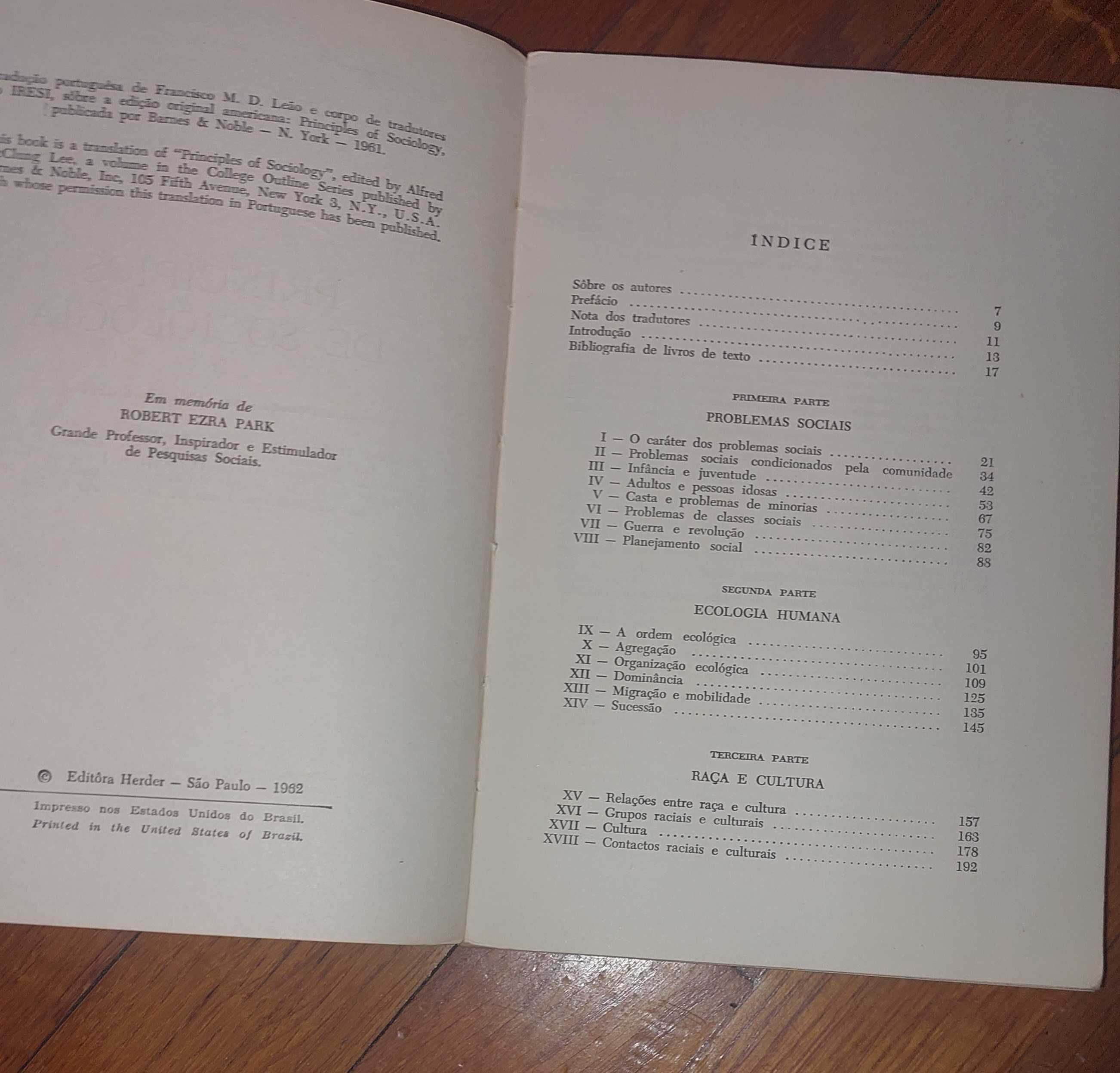 Princípios de sociologia de McClung Lee