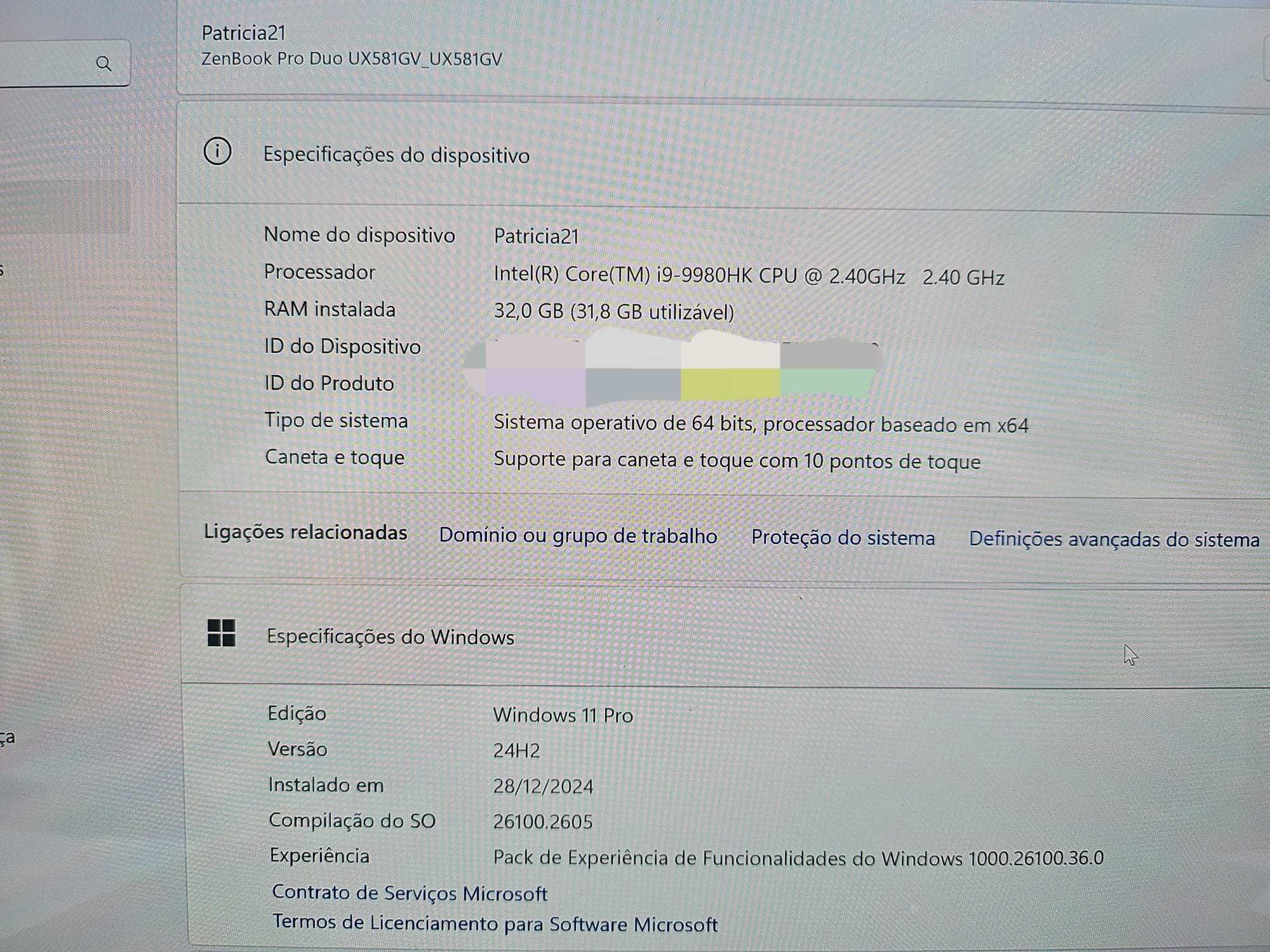 Asus zenbook duo pro i9 ux581gv