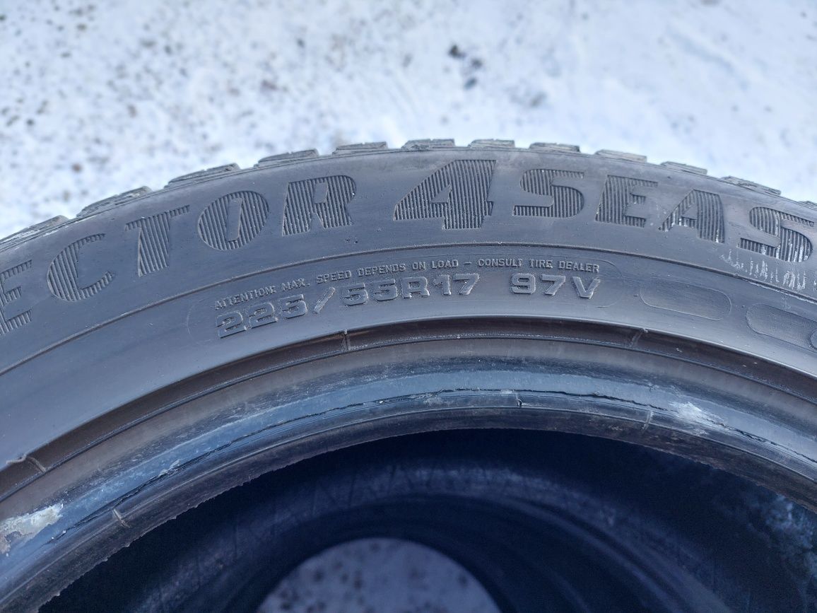 225/55r17 wielosezonowe gudyear