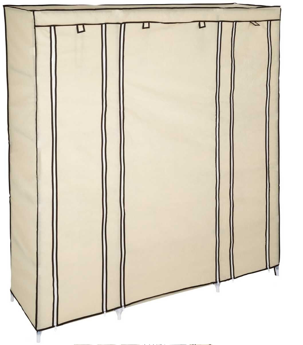 Szafa tekstylna składana ubraniowa z 12 półkami 150x175x45cm