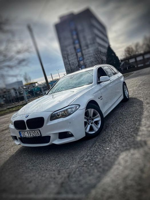 BMW Seria 5 Bmw F11 525d xdrive biała kombi niski przebieg okazja