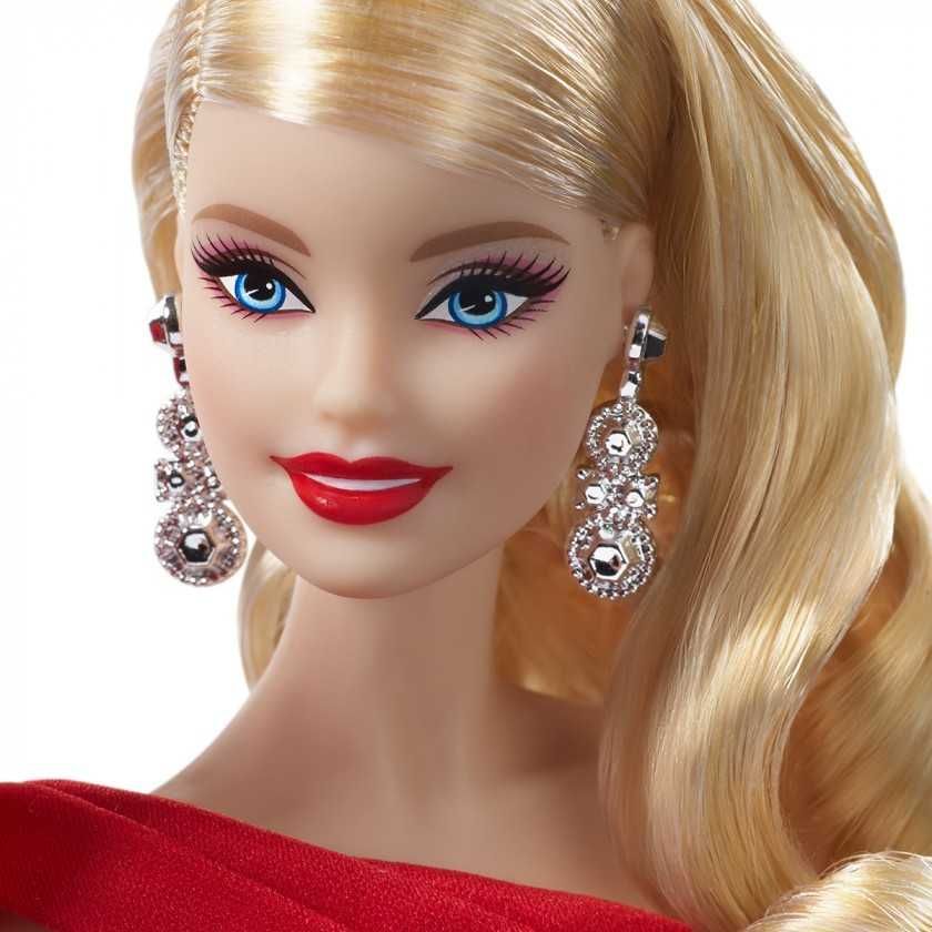 Барби Праздничная в красном платье коллекционная Barbie 2019 Holiday