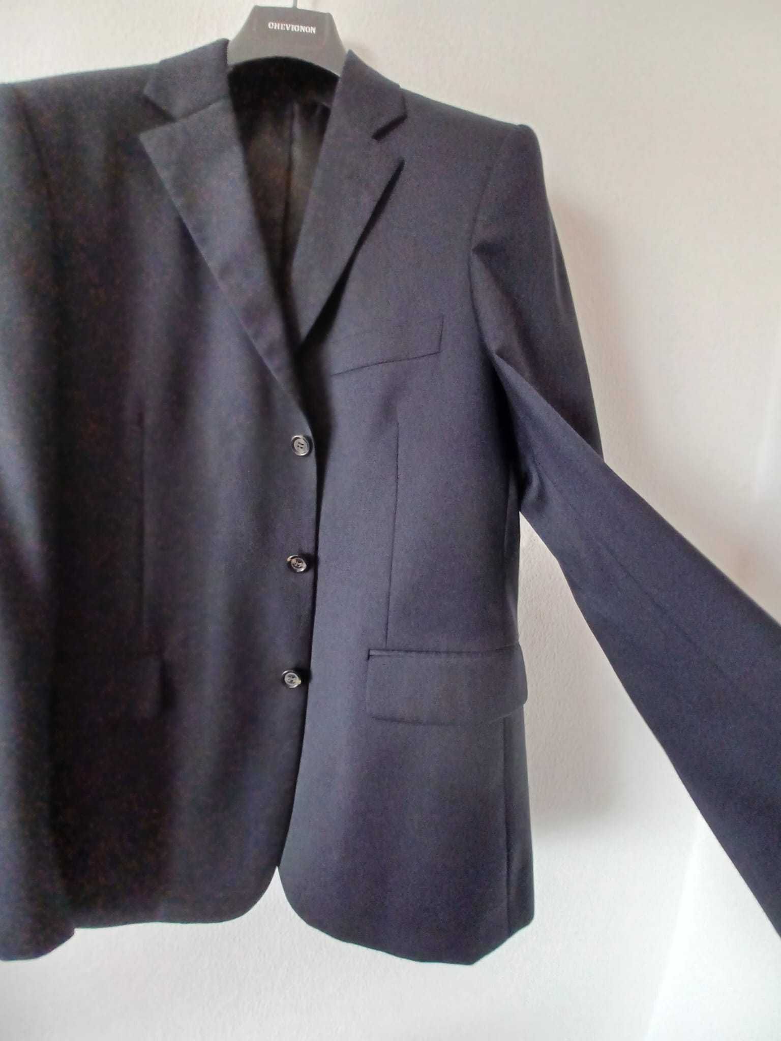 Blazer de fato Azul lã fria Benetton tam.48 - NOVO