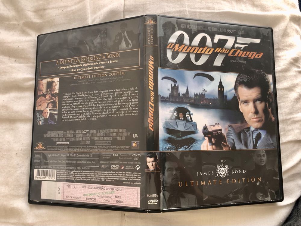 007 O Mundo não chega - Disco 9Gb Pierce Brosnan (Portes CTT GRÁTIS)