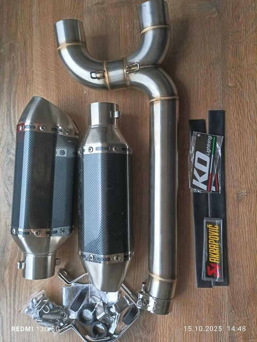 Nowy tłumik końcówka wydechu replika akrapovic carbon
