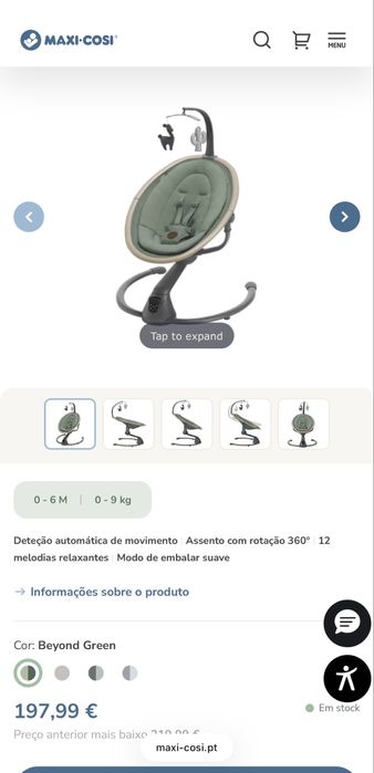 Espreguiçadeira Eletrica Maxi Cosi