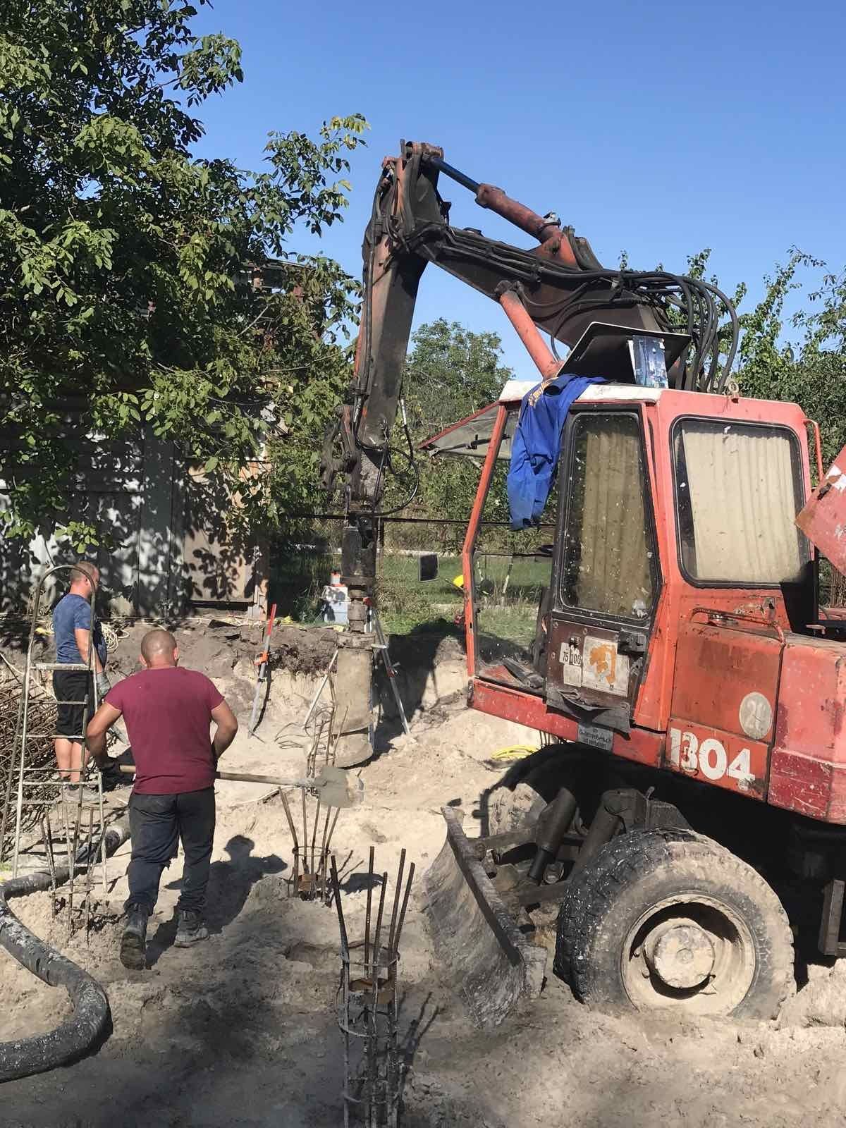 Буронабивные сваи, Буронабивні палі ,финтовые, шпунт, ямобур