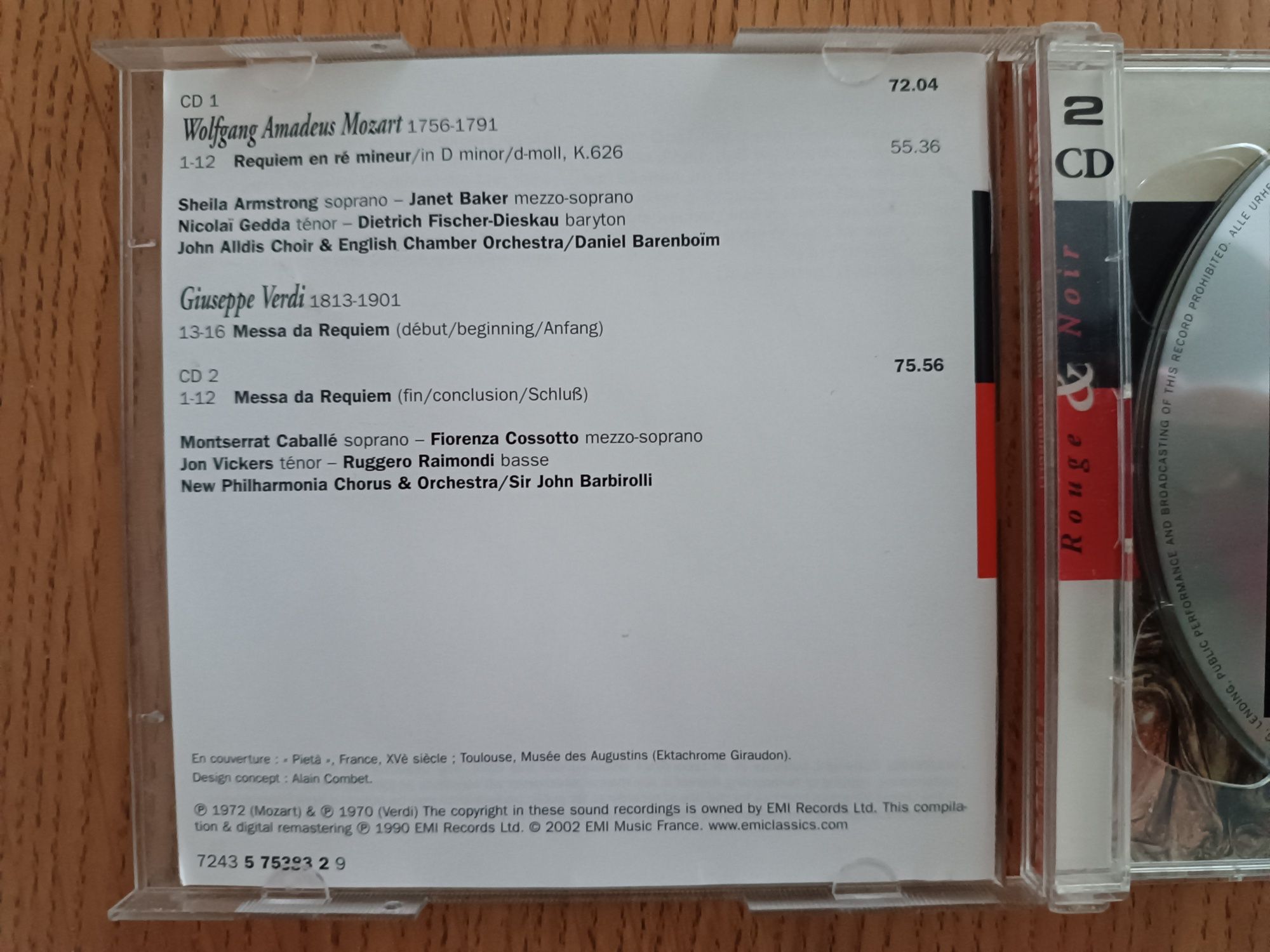 Mozart - Verdi Requiem płyty CD