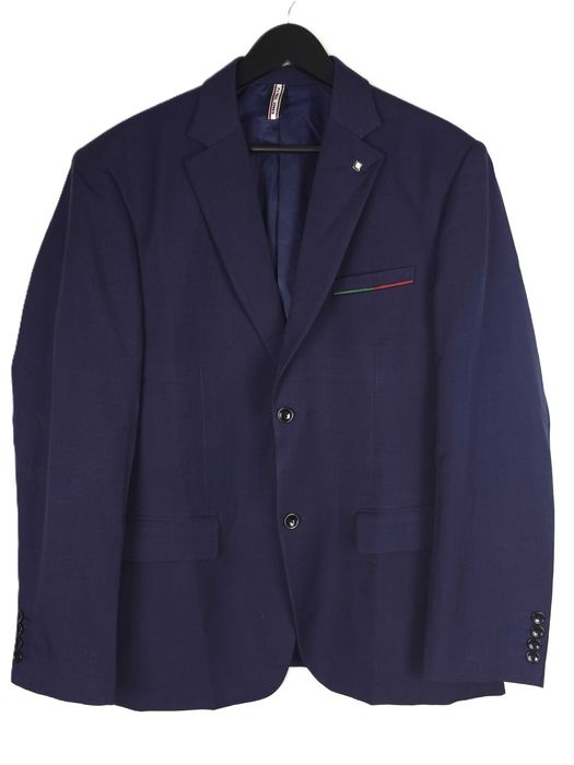 Paul Jones granatowa klasyczna męska marynarka casual M