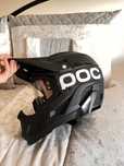Capacete com óculos Poc racing