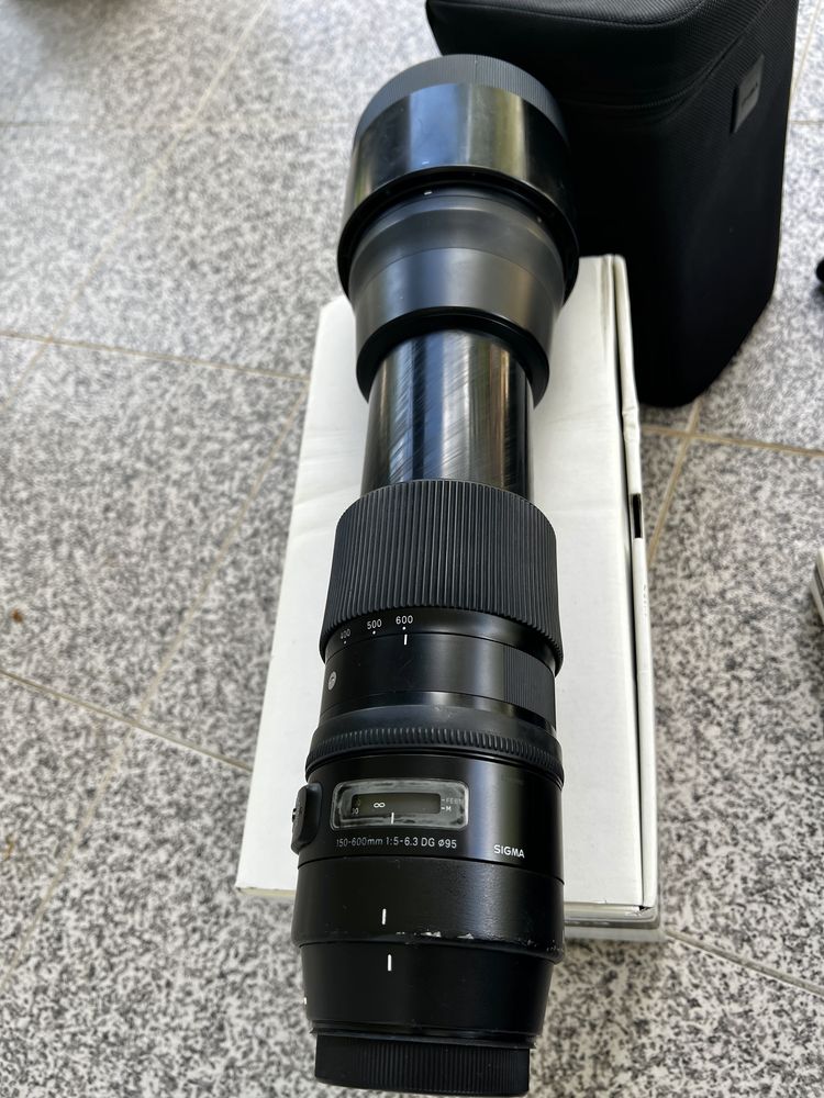 Canon Sigma 150-600mm F5-6.3 DG + Acessórios