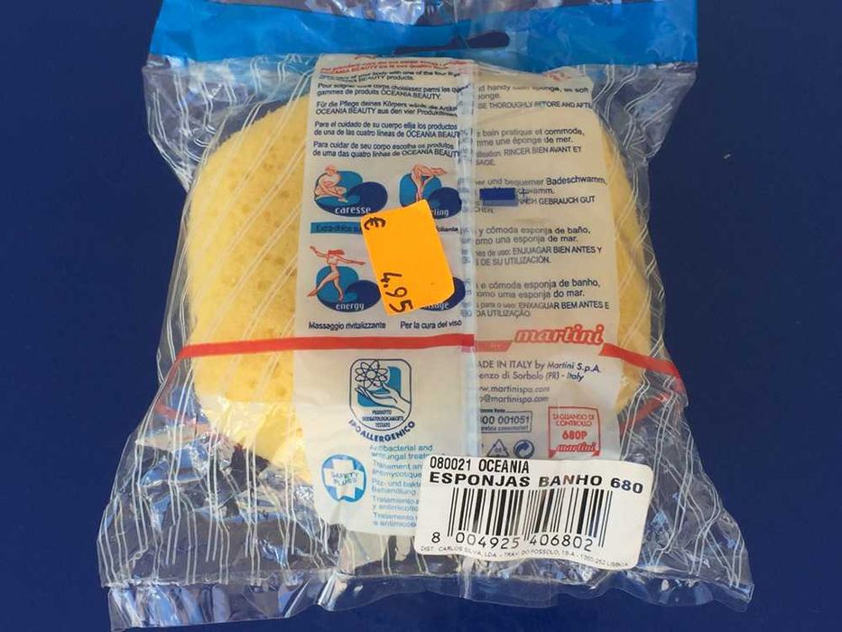 Esponja de banho para criança - Hipoalergénica - NOVA