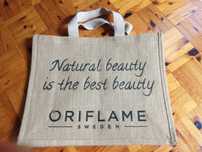 Saco de juta Oriflame
