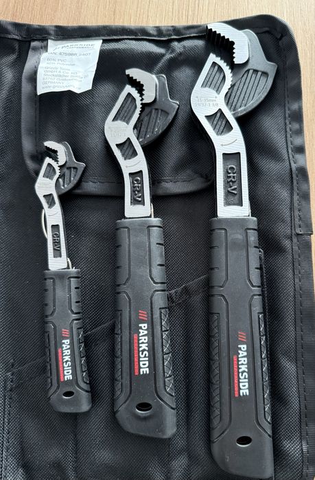 NOWE zestaw 3 kluczy nastawnych PARKSIDE PERFORMANCE