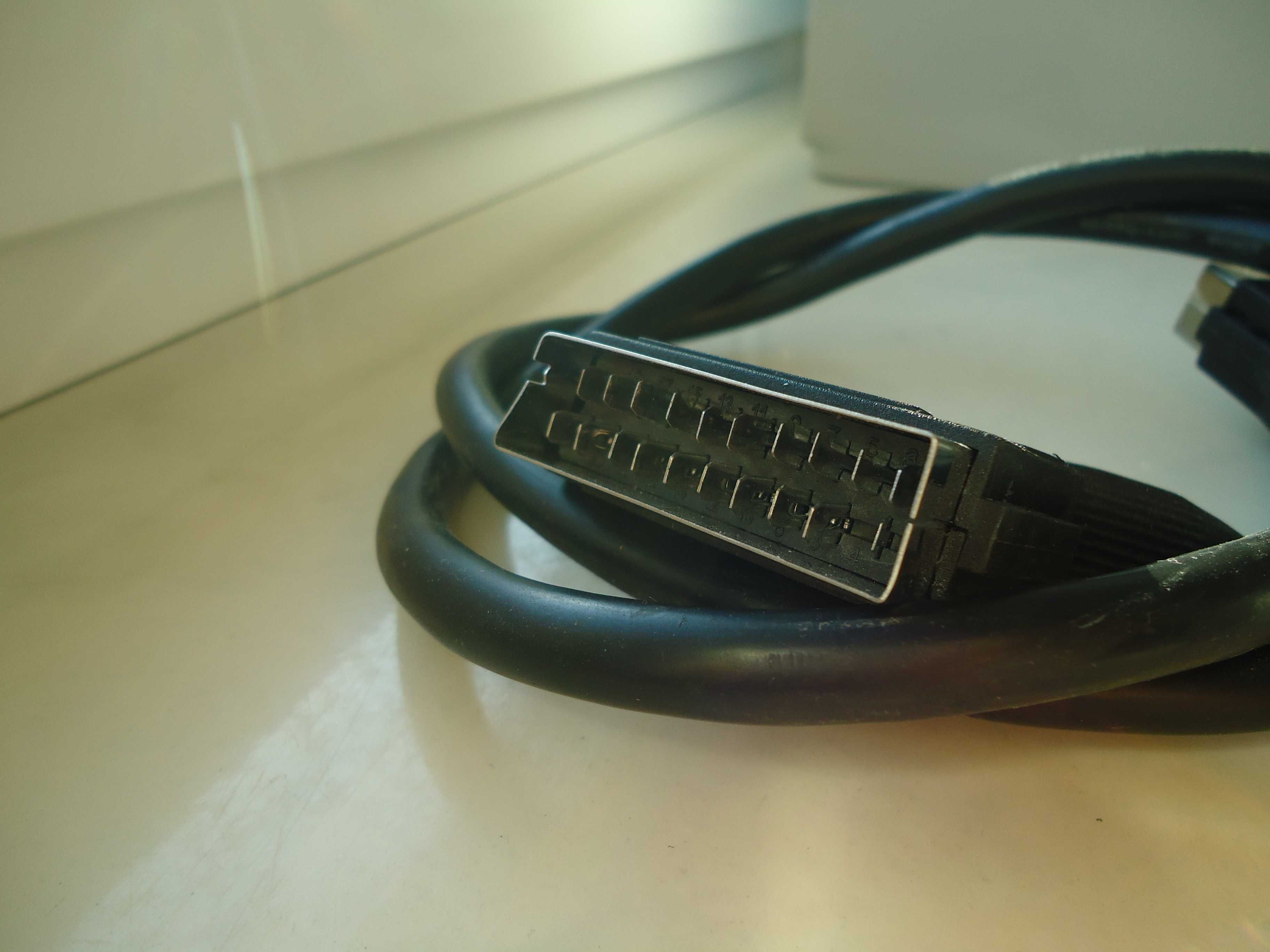 kabel SCART - SCART 1 metr do starego komputera monitora itp